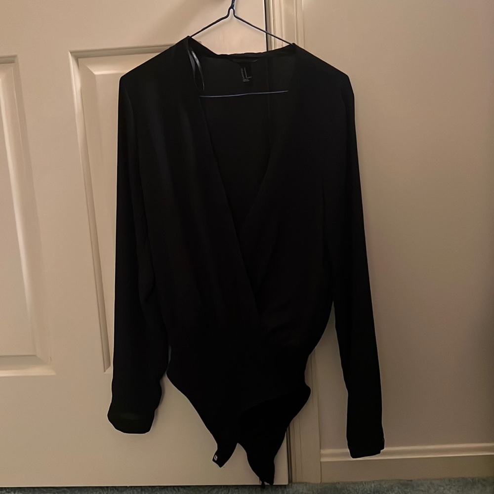 Forever 21 Plunging Body Suite, Size Medium